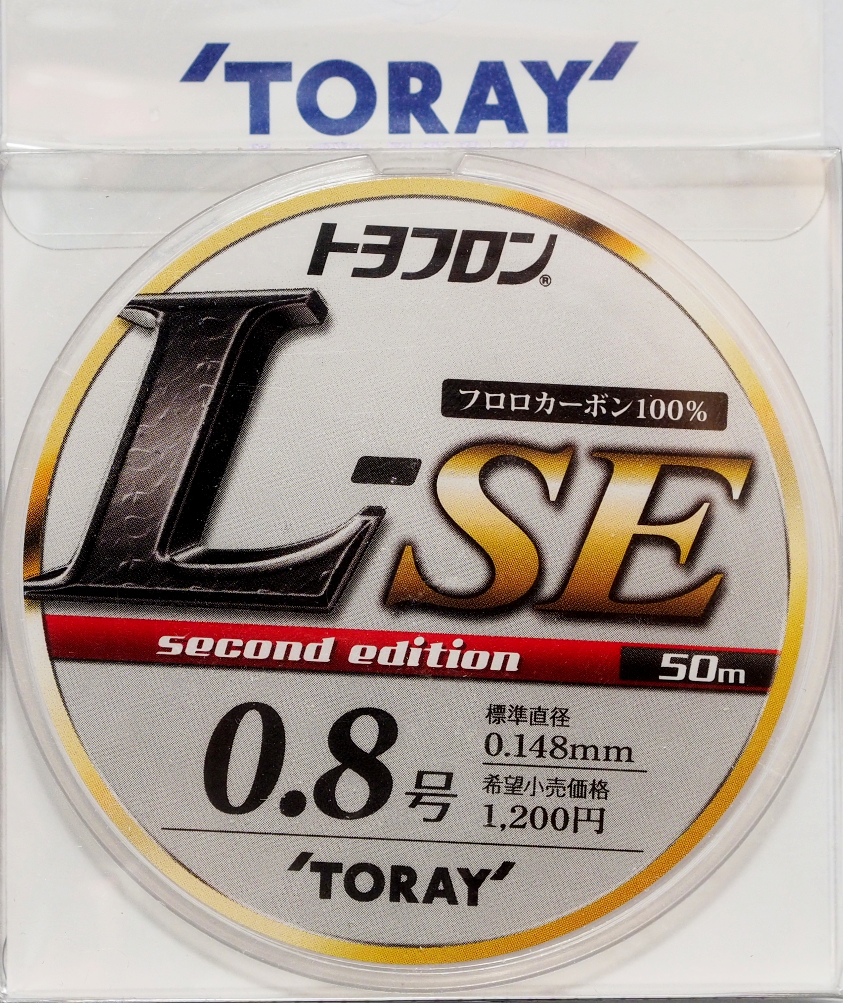 Леска флюорокарбон TORAY TOYOFLON L-SE 50m #0.8 (0.148mm) 