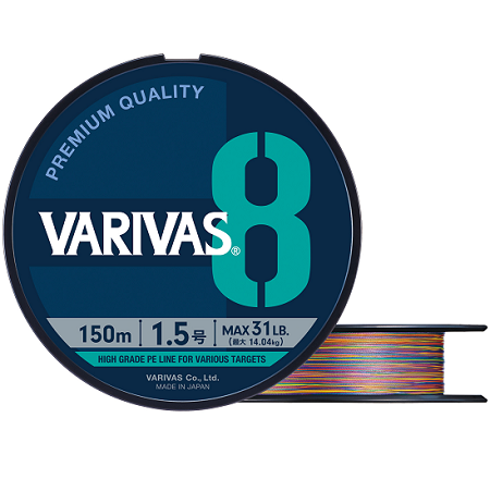 Шнур плетенный VARIVAS 8 Marking #0.6 5.88kg 150m Multi 120311