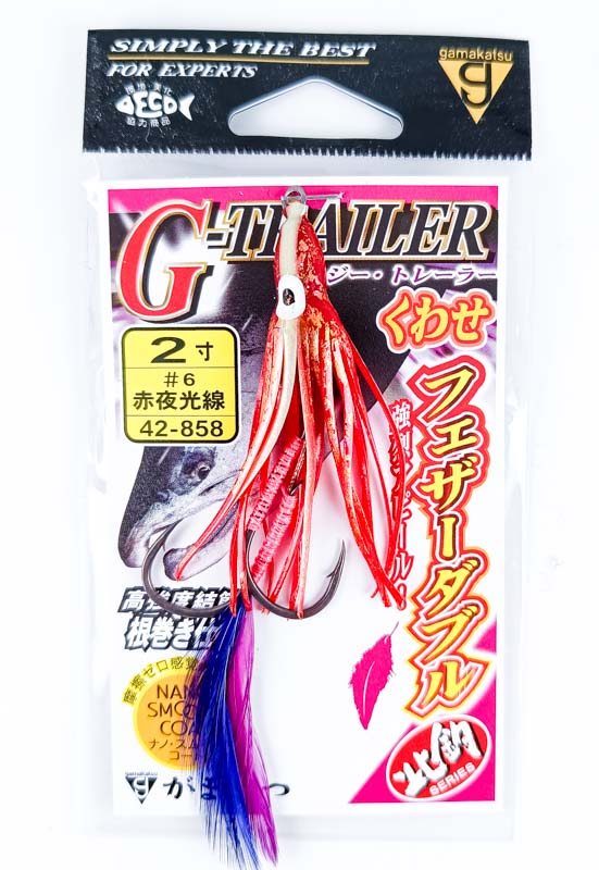 Октопус Gamakatsu G-Trailer оснащенный 2.0 (6см) #6 Red Glow Line 