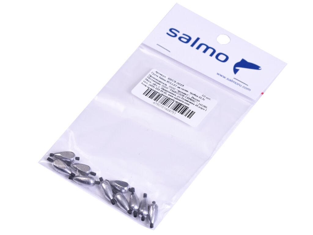 Груз SALMO BULLET на силиконовой трубке 03.0гр (уп.10шт) SBUS-0030