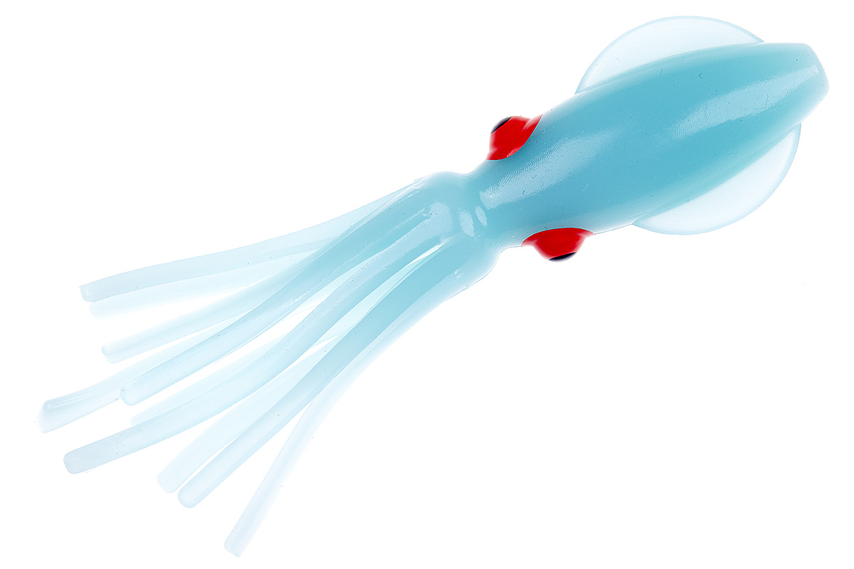 Приманка Higashi Squid 11см #01 Light Blue Glow