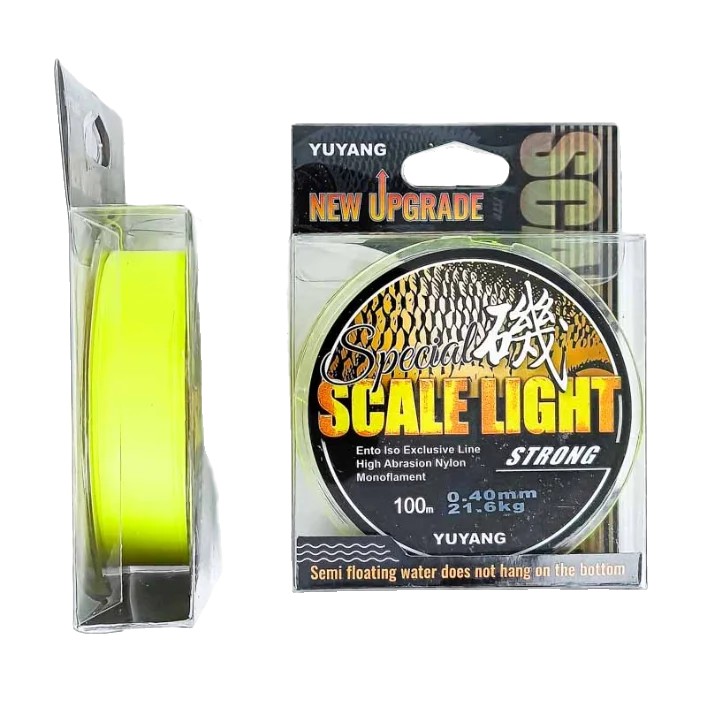 Леска YUYANG Scale Light Special 0.40mm 21.6kg 100m Yellow
