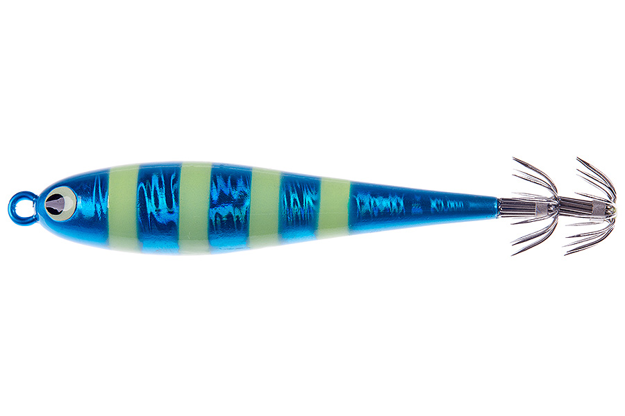 Кальмарница грузовая HIGASHI Squid Paint sinker 150g #03 Blue Zebra Glow