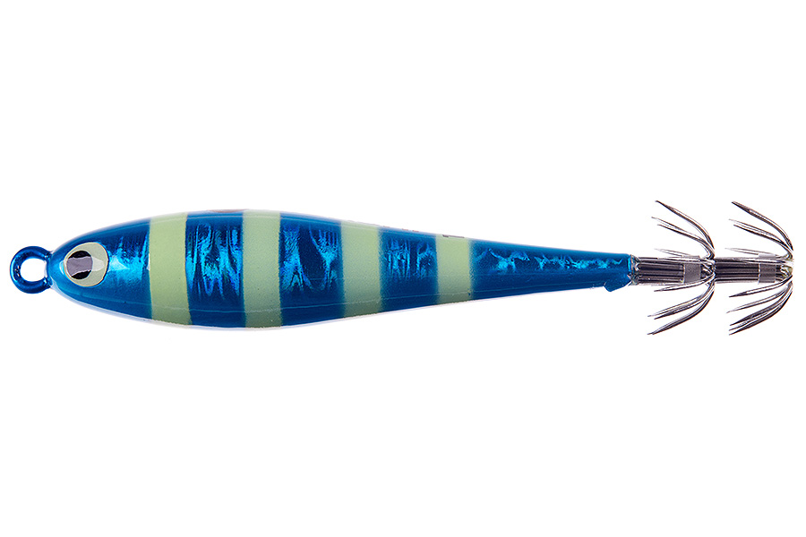 Кальмарница грузовая HIGASHI Squid Paint sinker 125g #03 Blue Zebra Glow