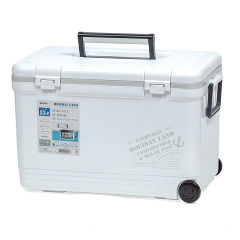 Термобокс SHINWA Holiday Land Cooler 33H белый 57,4 x 31,5 x 36,9 см (33L)