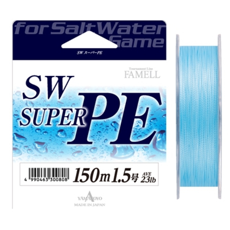 Шнур плетенный YAMATOYO Sw Super PE х4 #4.0 45lb 150m Blue 300846 