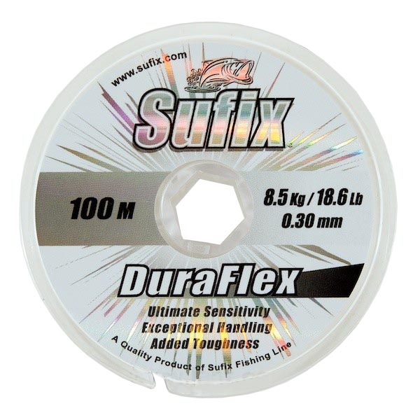 Леска SUFIX Duraflex 100m 0.25mm 7.0kg Clear
