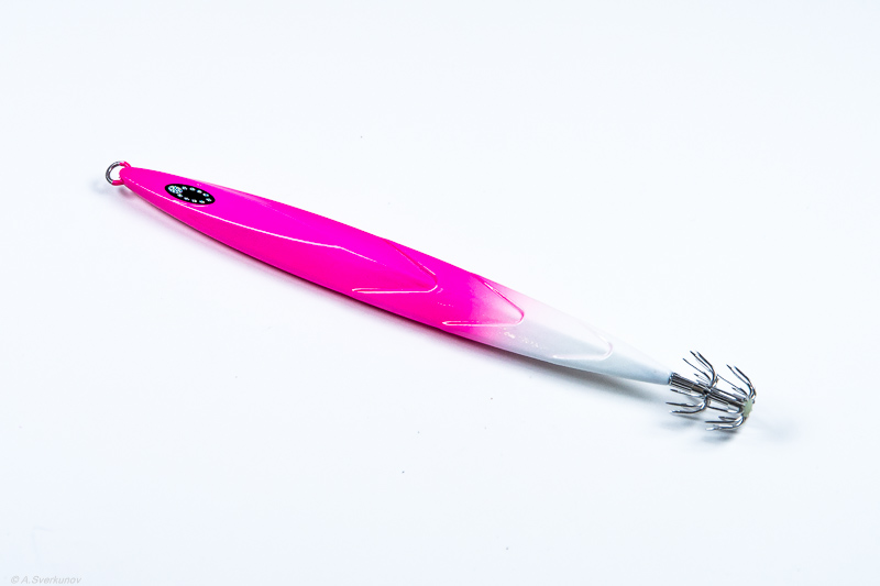 Кальмарница грузовая PF Saber Squid Jig 120g #06 Pink Glow