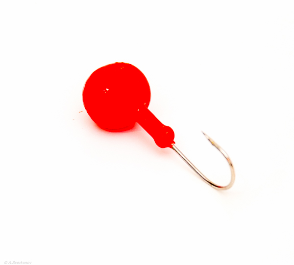 Джиг-головка Шар 25гр флюор. Red (PF)