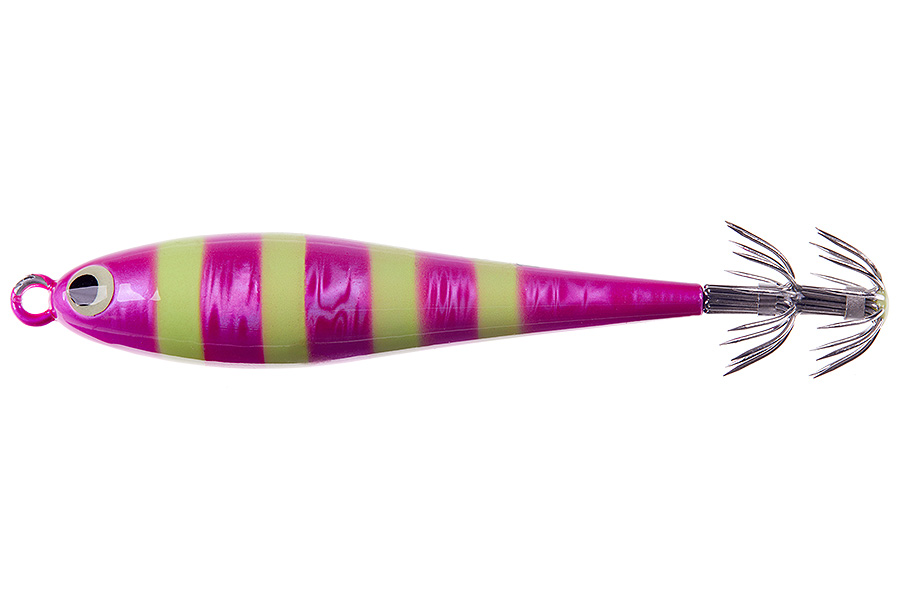 Кальмарница грузовая HIGASHI Squid Paint sinker 125g #02 Pink Zebra Glow