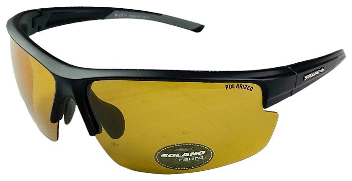 Очки поляризационные SOLANO Fishing FL20053B + футляр (желтые)