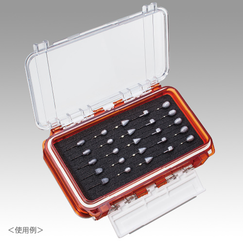 Коробка рыболовная Meiho LURE CASE WG-2 CLEAR ORANGE (175×105×43mm) 4277
