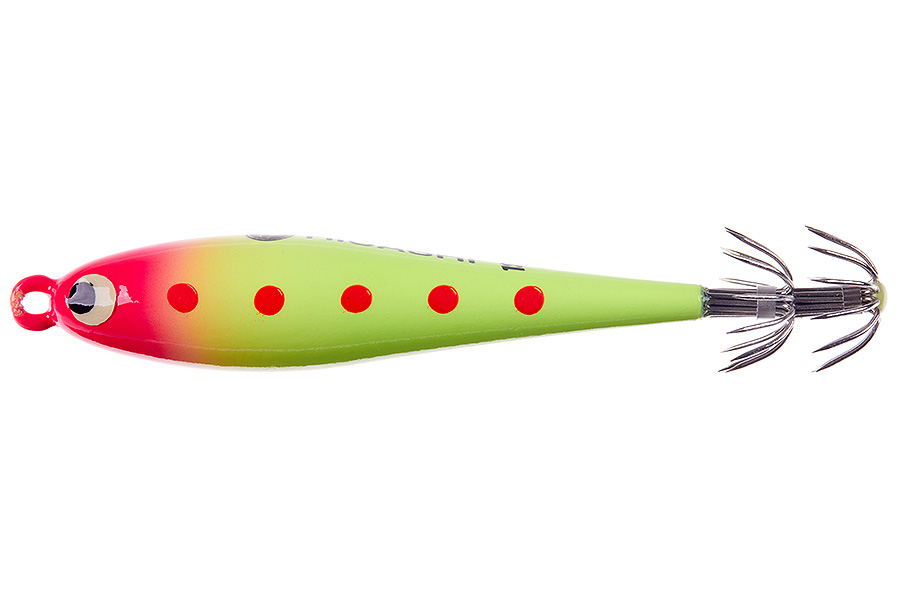 Кальмарница грузовая HIGASHI Squid Paint sinker 125g #09 Neon Red Head