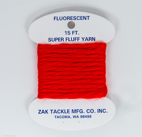Мохер (пряжа) ZAK TACKLE Super Fluff Yarn 1.5m Hot Red Z-763