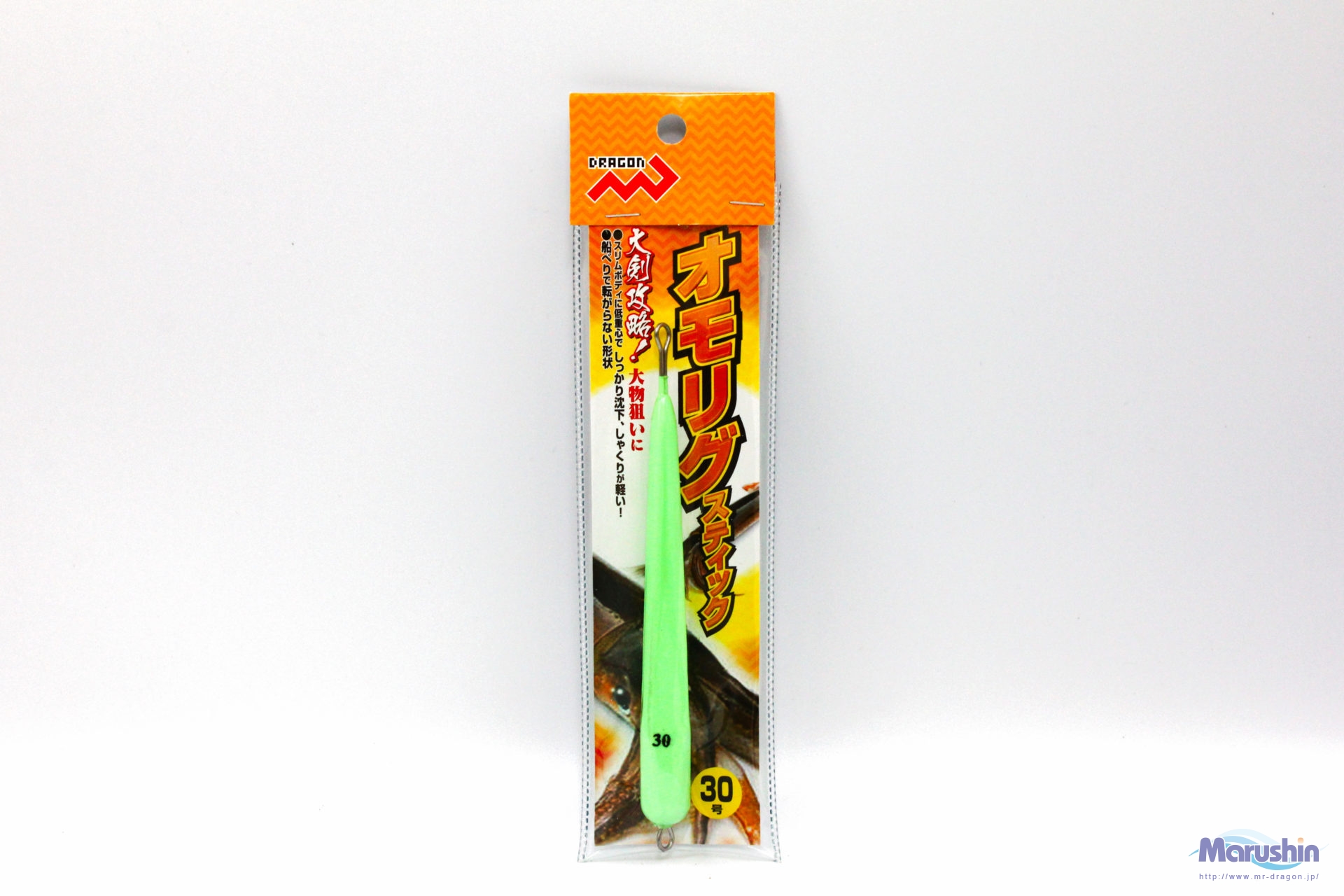 Груз кальмарный MARUSHIN Dragon Omorig Stick #30 120gr SUPER GLOW 1523