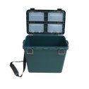 Ящик рыболовный зимний FishBox (19л) зеленый односекционный Helios 