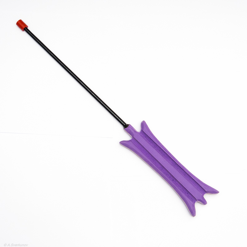 Удочка зимняя под комбайн (краб) (дл.43см, ручка EVA фиолетовая, виток 2х30см) (Primfisherman)