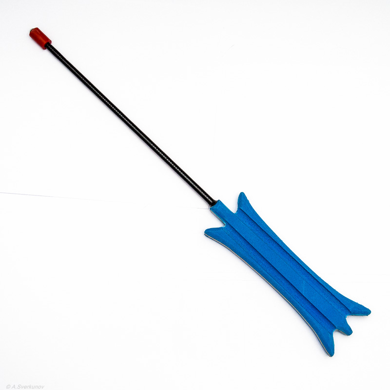 Удочка зимняя под комбайн (краб) (дл.43см, ручка EVA синяя, виток 2х30см) (Primfisherman)