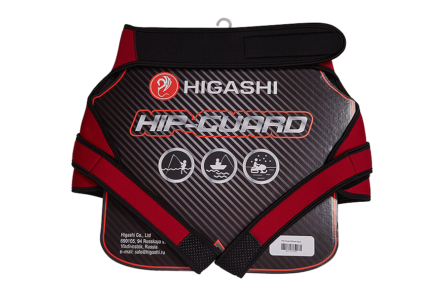 Защита неопреновая HIGASHI Hip-Guard (#Black-Red)