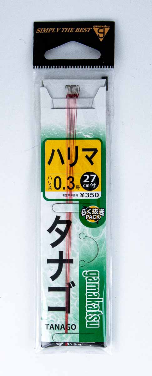 Поводки с крючком для самодуров GAMAKATSU Tanago #0.3 27cm