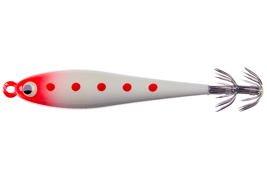 Кальмарница грузовая HIGASHI Squid Paint sinker 125g #05 Red Head Spots