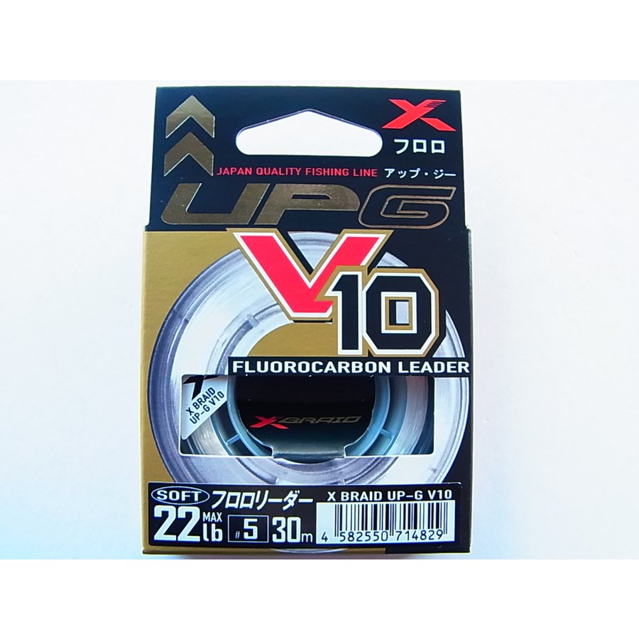 Леска YGK X-Braid UP-G Leader V10 Soft Fluorocarbon #6 26.5lb 30m 714836 