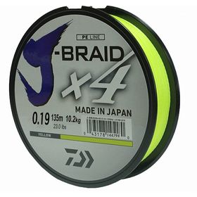 Шнур плетенный DAIWA J-BRAID X4 0.17mm 8.4kg 135m (Dark Green)