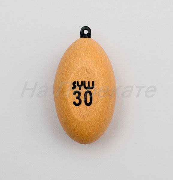Груз SHIMODA #30 оранжевый (светонакопительный) 120 гр (1шт) 0753