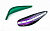 Блесна троллинговая #01 Скунс фиолетовый (зеленый) UV (неосн.) (Fisherman)